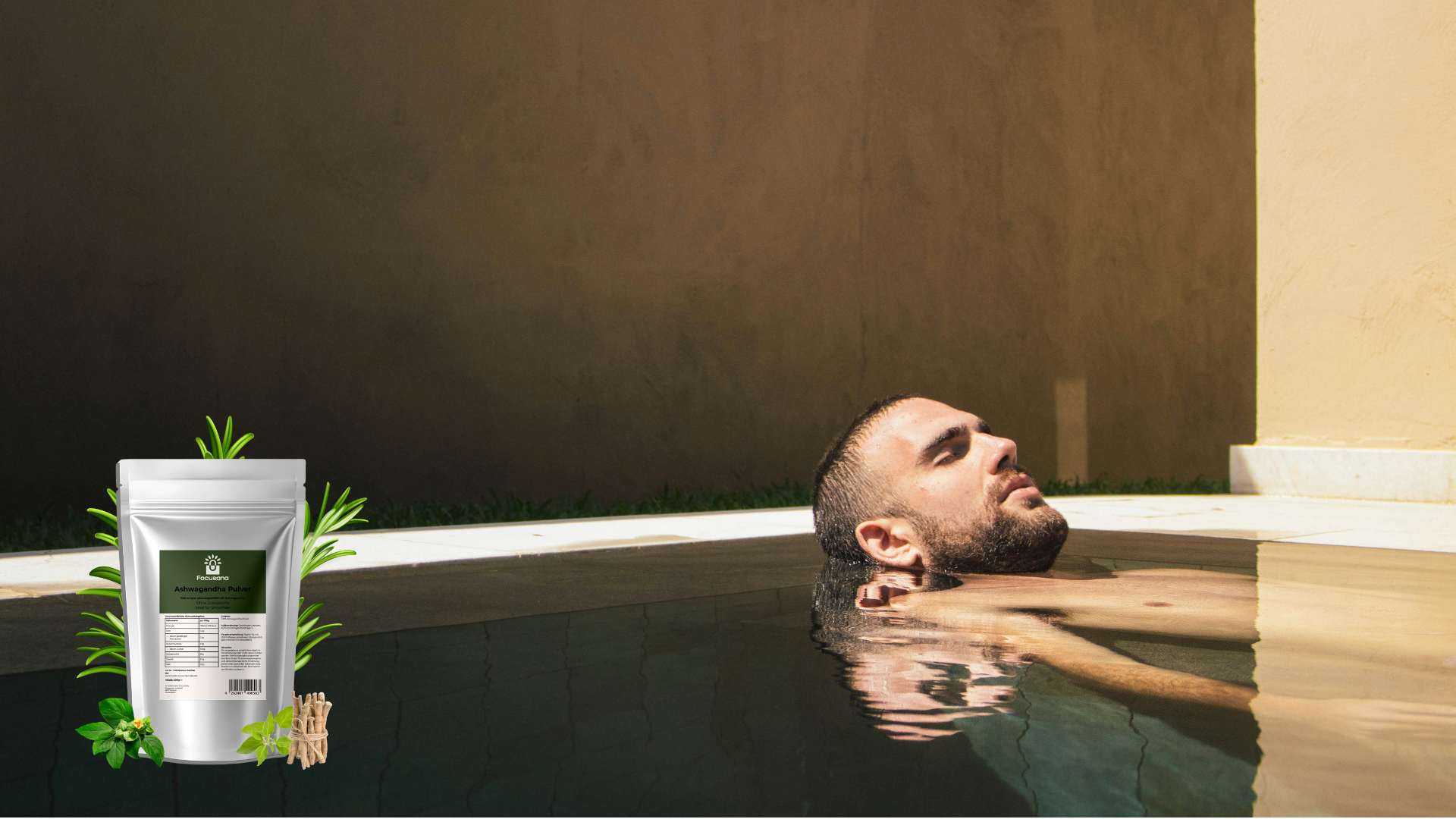 Stress und zur Ruhe kommen - mit Ashwagandha ausspannen im Pool
