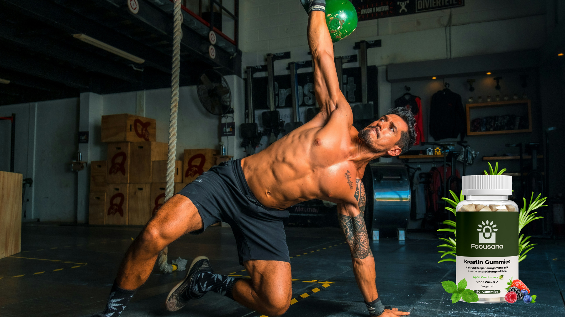 Focusana Kreatin Gummies erhöhen deine körperliche Leistung beim Krafttraining