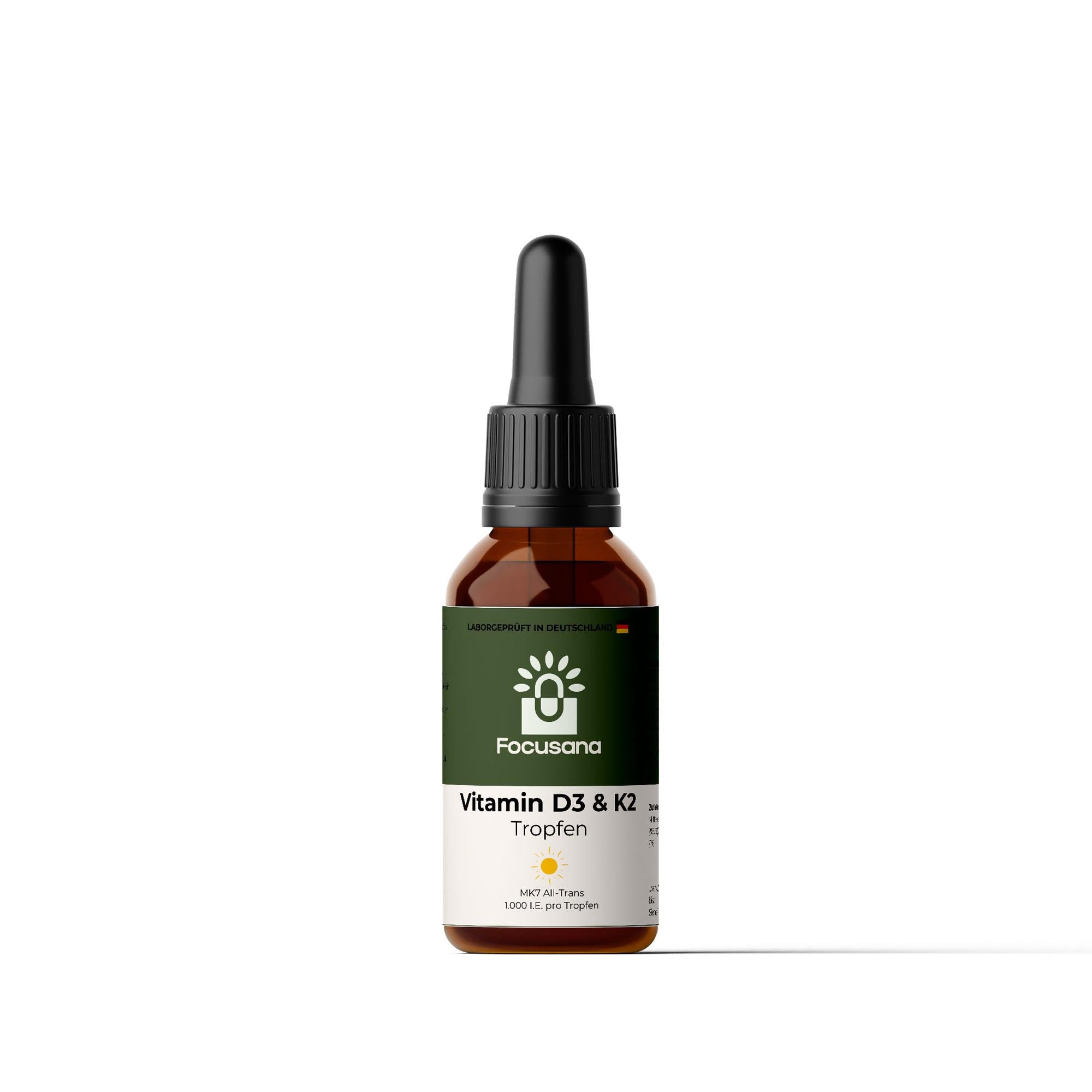 Vitamin D3 + K2 - 1.700 Tropfen (1.000 I.E.) - 50ml
