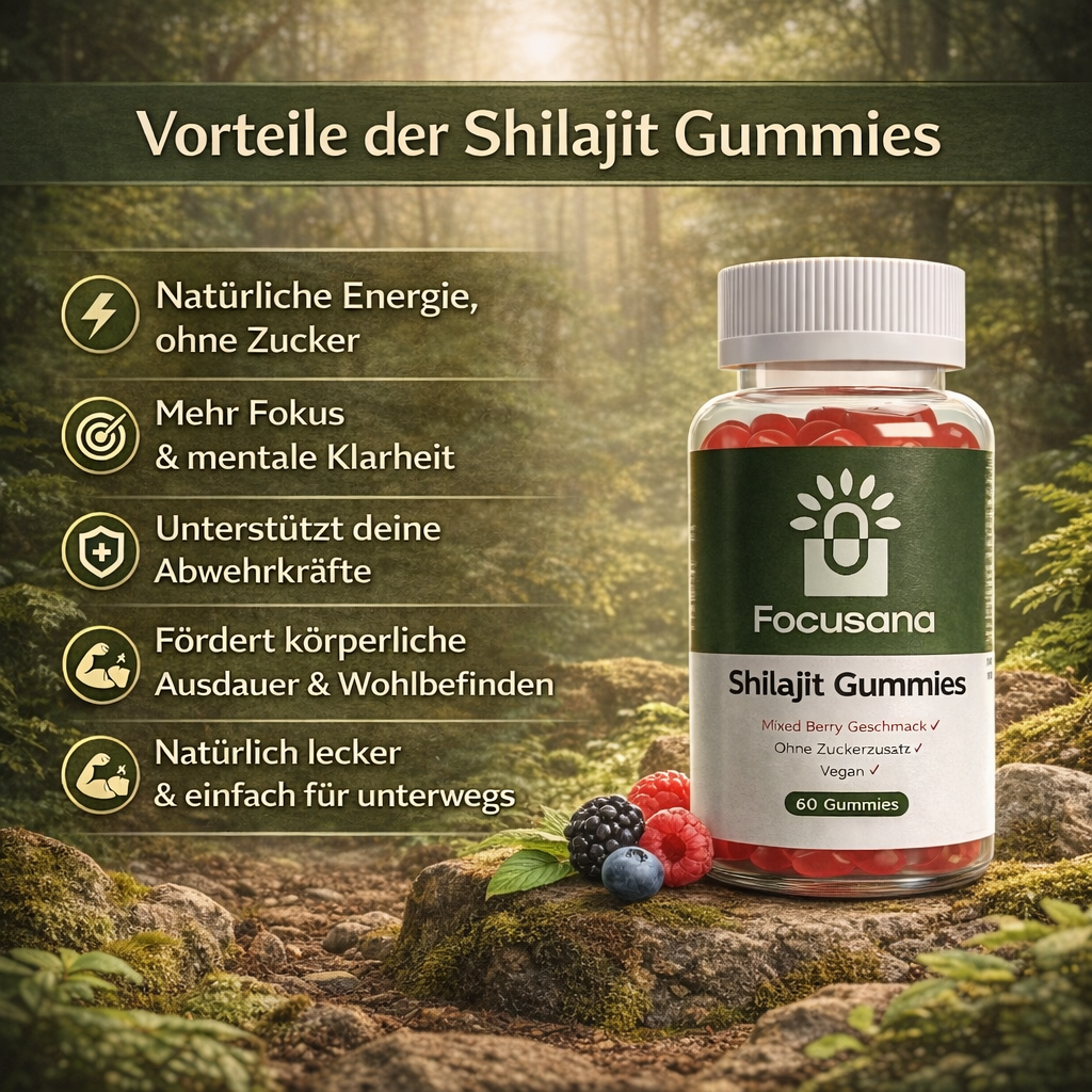 Shilajit Gummies – funktionelle Gummies für Energie und mentale Balance