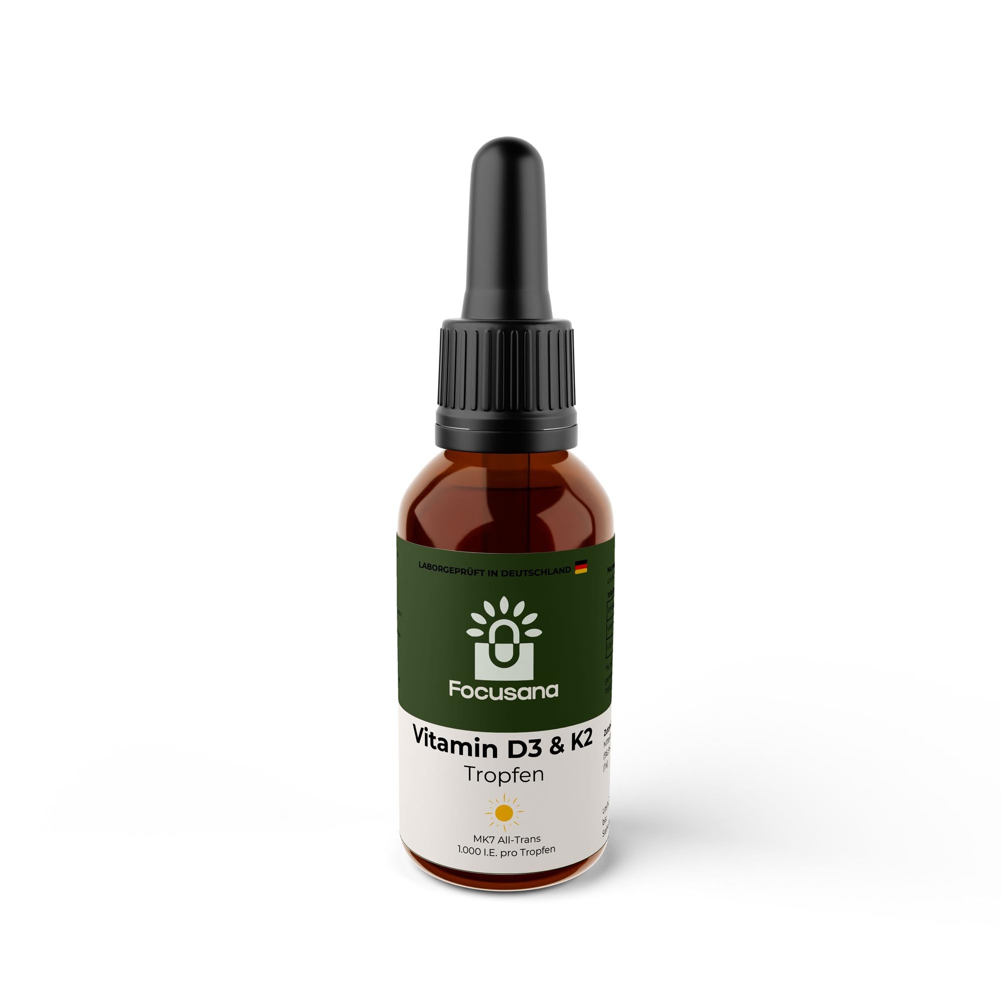Vitamin D3 + K2 - 1.700 Tropfen (1.000 I.E.) - 50ml