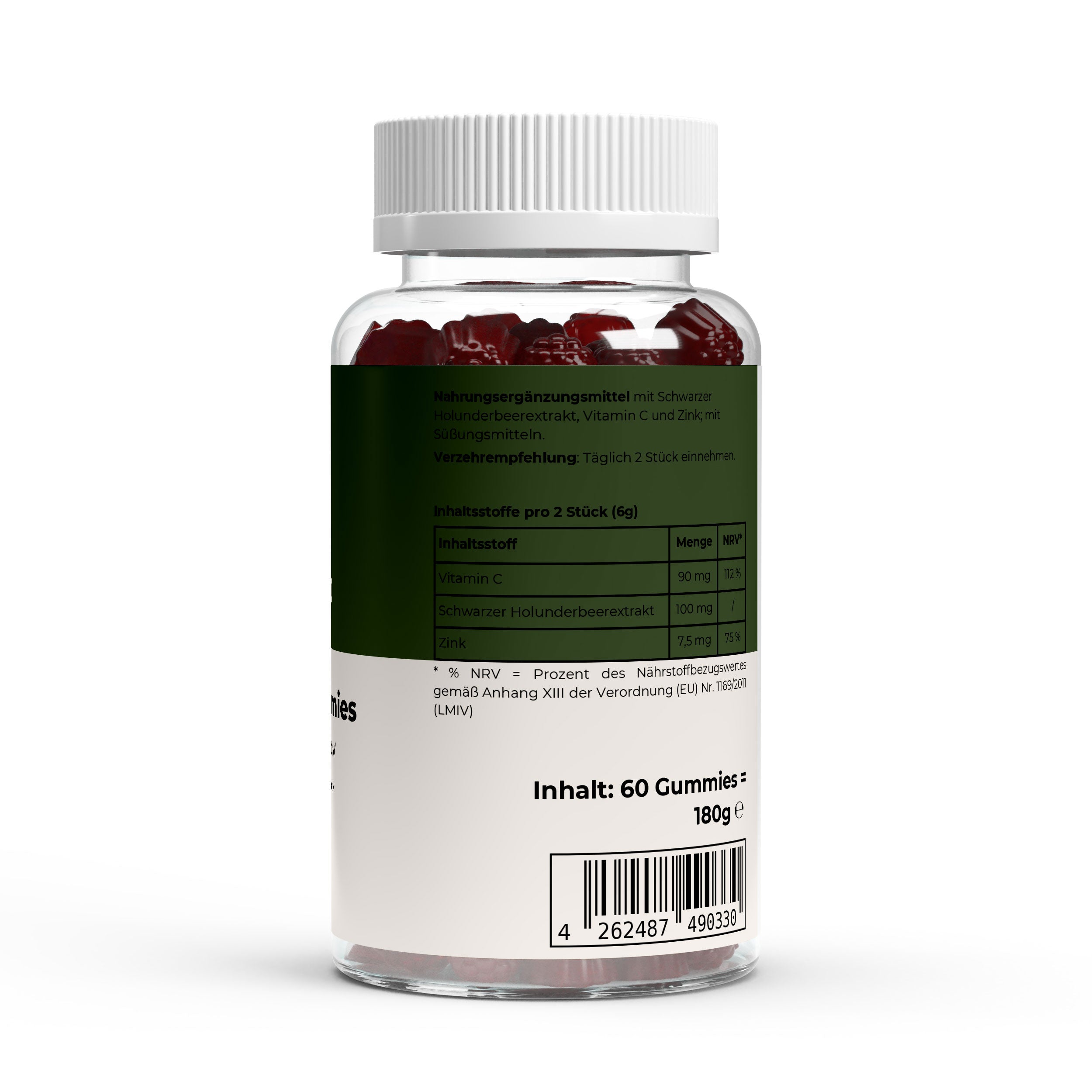 Elderberry + Vitamin C + Zink Gummies - 60 Stk.