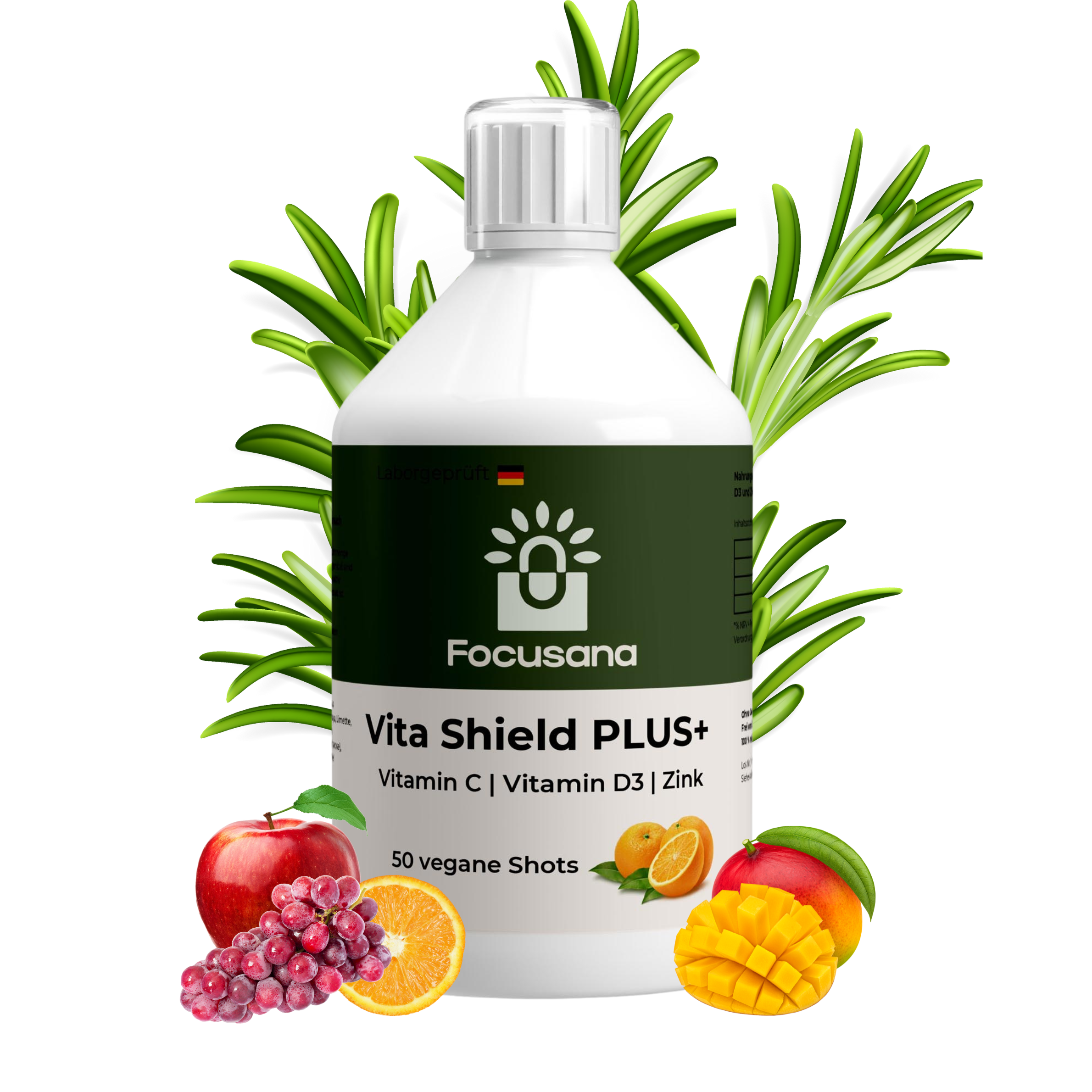 Vitamin-Shots mit Vitamin C, D3 , Zink und weiteren Vitaminen für die Stärkung des Immunsystems