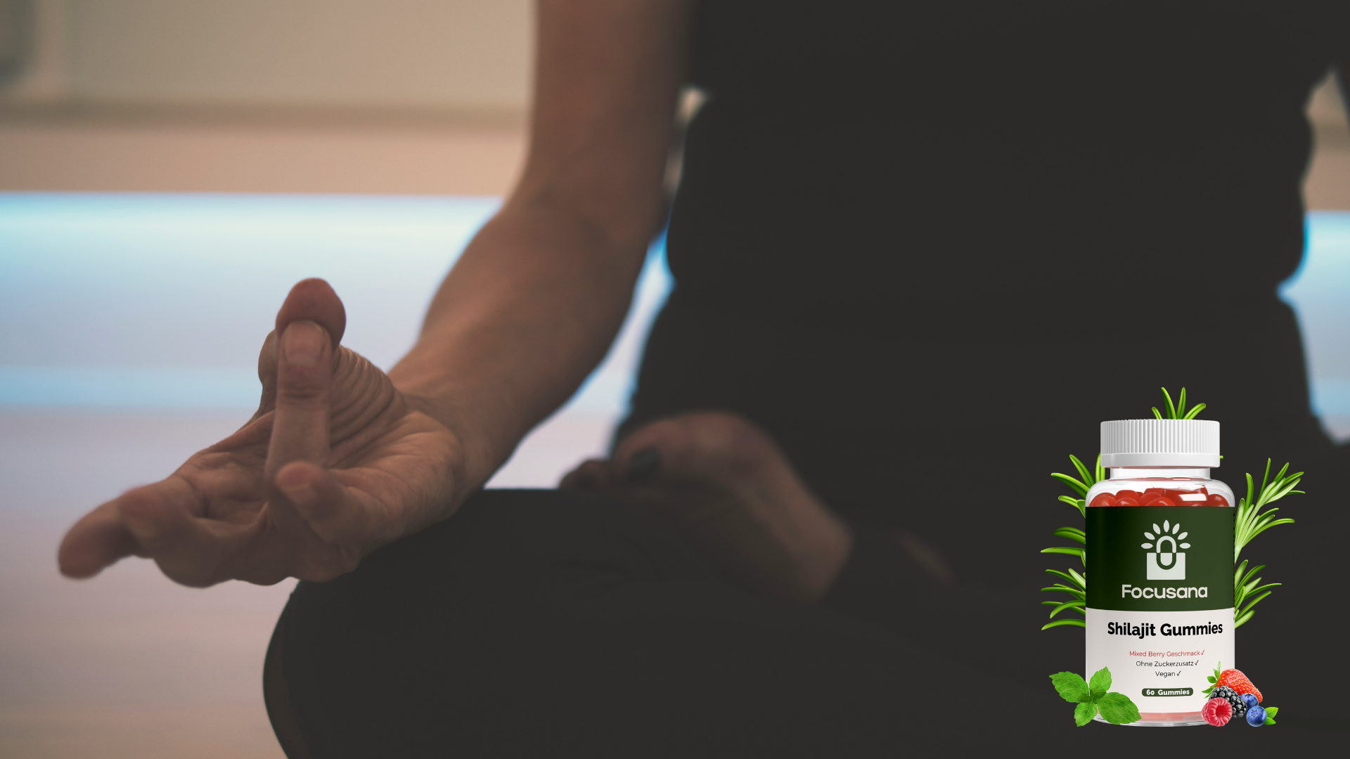 Shilajit hilft einer Frau bei der Konzentration im Alltag und bei Prüfungsstress sowie Prüfungsangst für mehr Fokus.